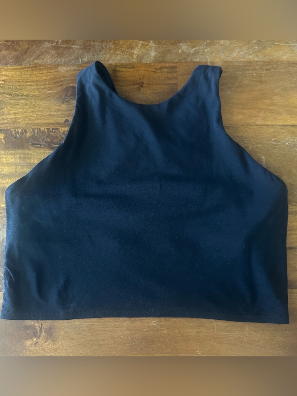 Athleta Black High Neck Sports Bra size Large